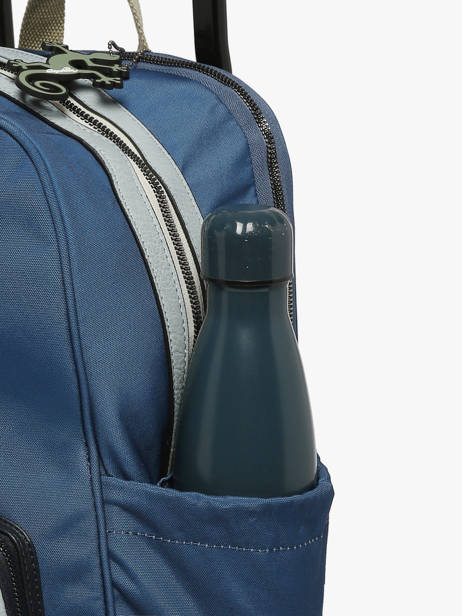 2-compartment Wheeled Schoolbag Cameleon Blue vintage urban SR40 other view 6