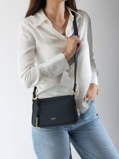 Shoulder Bag Faubourg Leather Lancel Blue faubourg A13524 other view 1