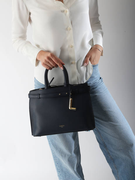 Satchel Faubourg Leather Lancel Blue faubourg A13528 other view 1