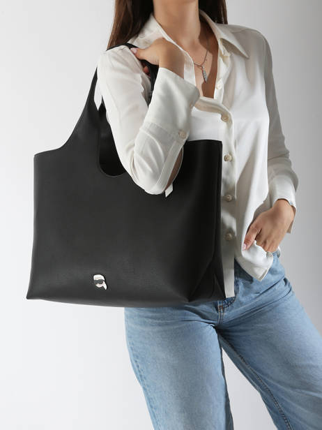 Shoulder Bag K Ikon Polyurethane Karl lagerfeld Black k ikon A3W30096 other view 1