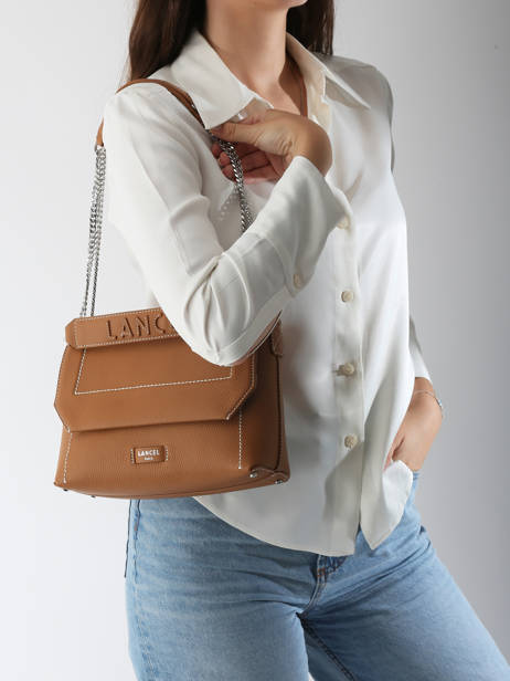 Shoulder Bag Ninon Leather Lancel Brown ninon A13782 other view 2