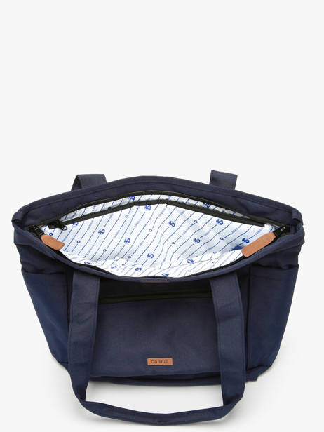 Sac Porté épaule A4 Adventurer Polyester Recyclé Cabaia Bleu adventurer TOTEBAGM vue secondaire 3