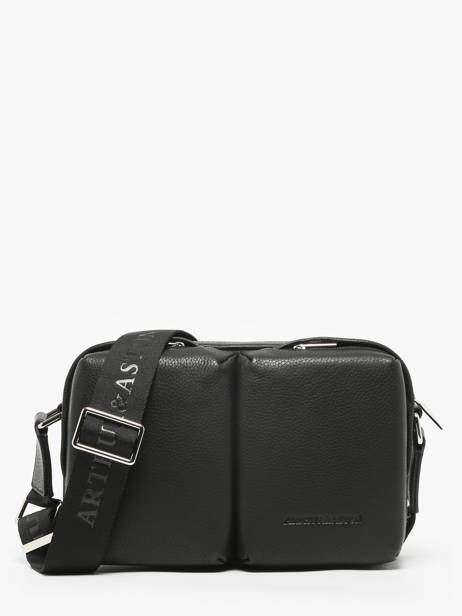 Sac Reporteur José Cuir Arthur & aston Noir thomas 3
