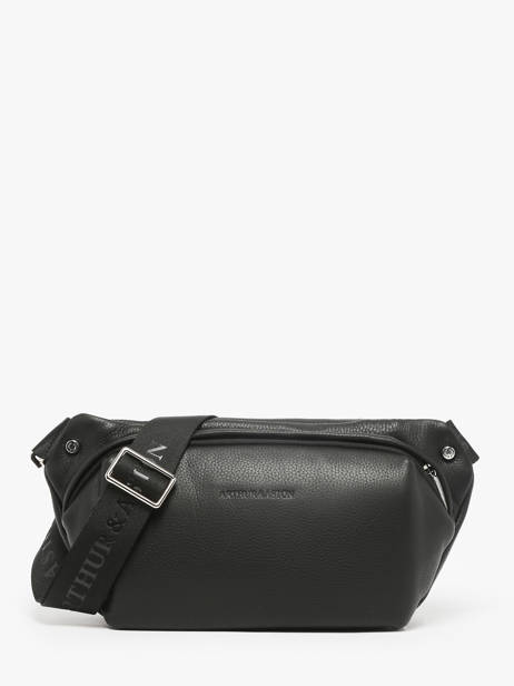 Sac Banane José Cuir Arthur & aston Noir thomas 5