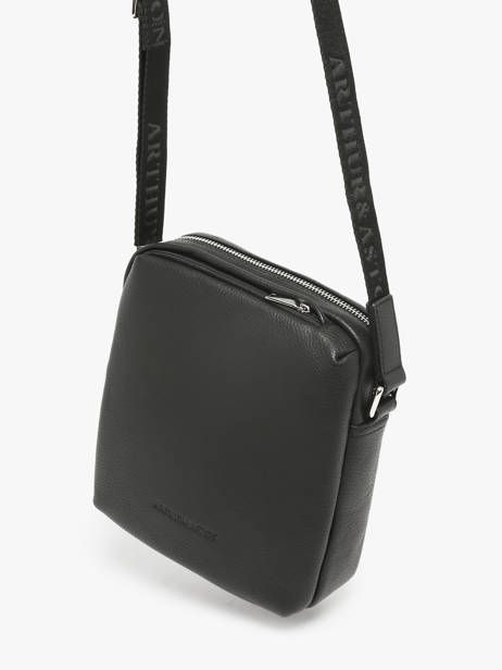 Sac Bandoulière José Cuir Arthur & aston Noir thomas 2 vue secondaire 1