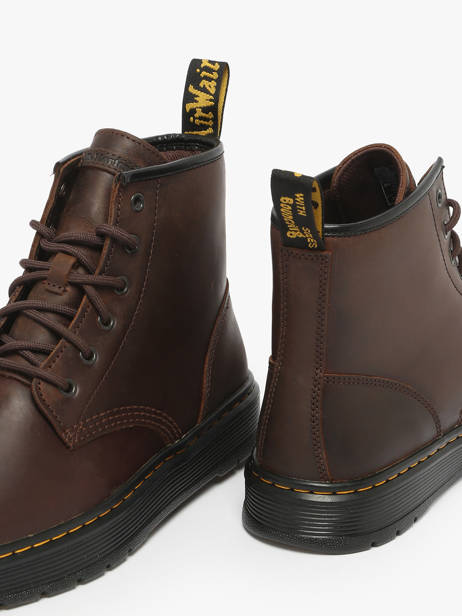Bottines En Cuir Dr martens Marron men 41681200 vue secondaire 2