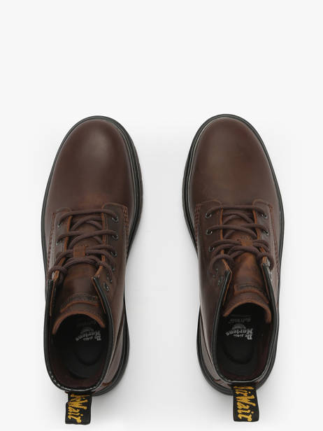 Bottines En Cuir Dr martens Marron men 41681200 vue secondaire 3
