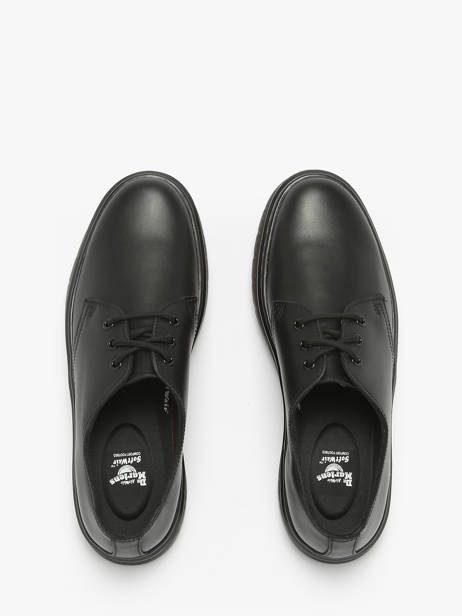 Chaussures Derbies En Cuir Dr martens Noir boy 41553001 vue secondaire 3