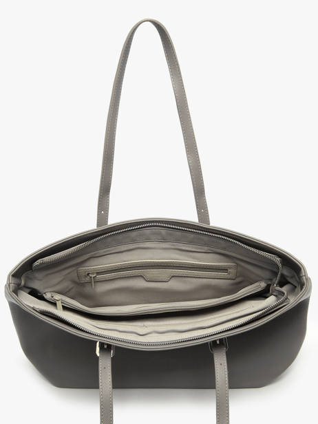 Sac Porté épaule A4 Saffiano David jones Gris saffiano 3 vue secondaire 2