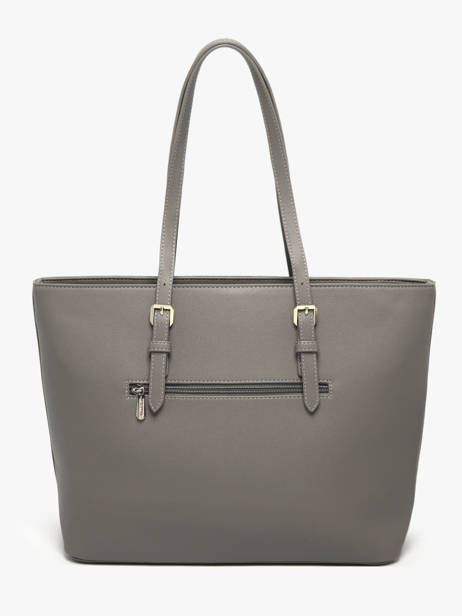 Sac Porté épaule A4 Saffiano David jones Gris saffiano 3 vue secondaire 3