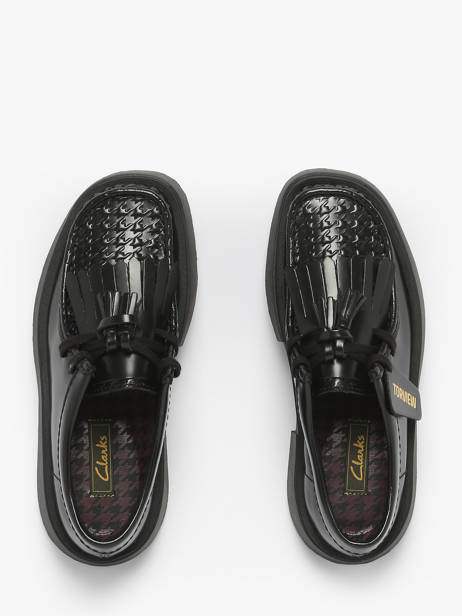 Chaussures Derbies En Cuir Clarks Noir women 26184943 vue secondaire 3
