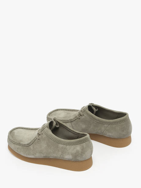 Mocassins En Cuir Clarks Vert men 26183447 vue secondaire 2