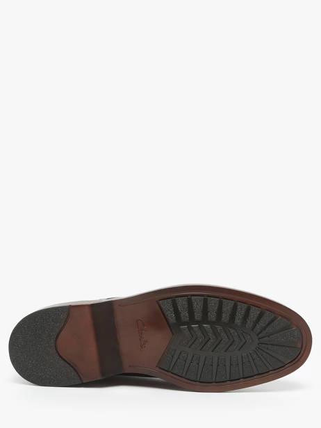 Chaussures Derbies En Cuir Clarks Marron men 26183252 vue secondaire 4