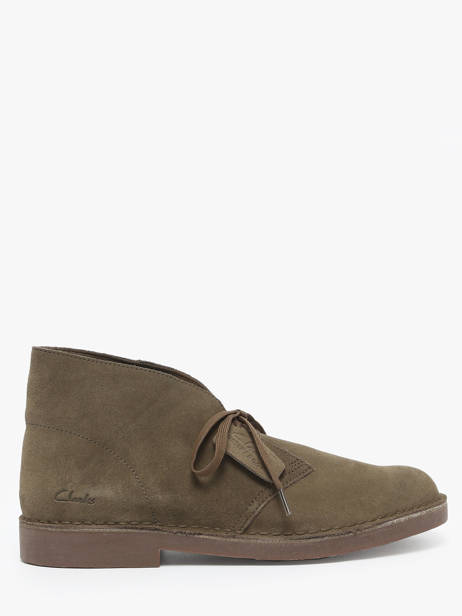 Bottines En Cuir Clarks Vert men 26183838