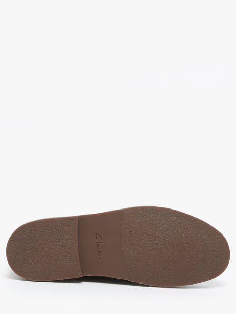 Bottines En Cuir Clarks Vert men 26183838 vue secondaire 4