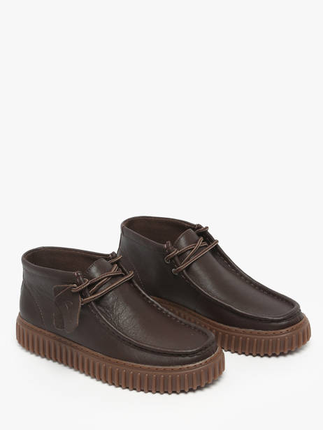 Chaussures Derbies Montante En Cuir Clarks Marron men 26183425 vue secondaire 1