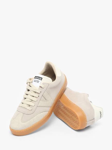 Sneakers En Cuir Victoria Beige women 1126229 vue secondaire 2