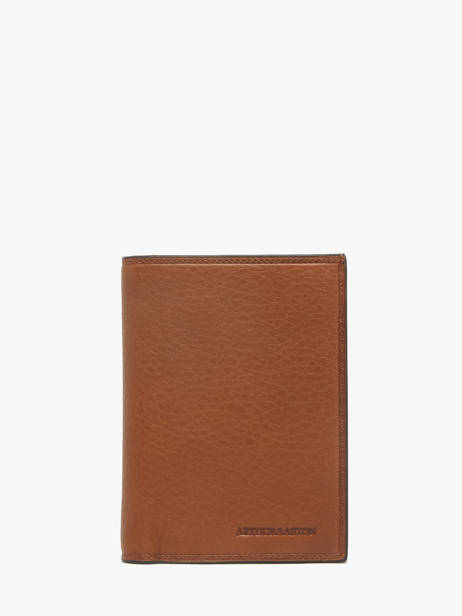 Portefeuille Cuir Arthur & aston Marron jose 424
