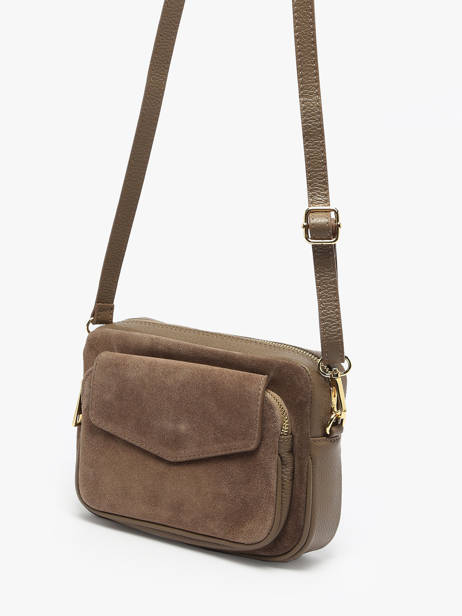 Sac Bandoulière Velvet Caviar Cuir Milano Marron velvet caviar VC25067 vue secondaire 1