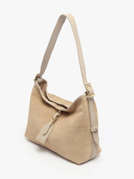 Shoulder Bag Velvet Caviar Leather Milano Beige velvet caviar VC250610 other view 2