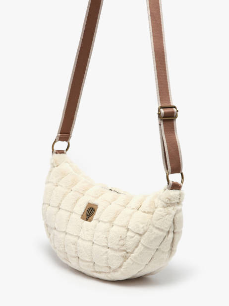 Sac Bandoulière Quadri Polyester Le voyage en panier Beige quadri AHP269 vue secondaire 2