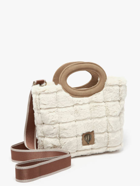 Sac Porté épaule Quadri Polyester Le voyage en panier Beige quadri AHP271 vue secondaire 1