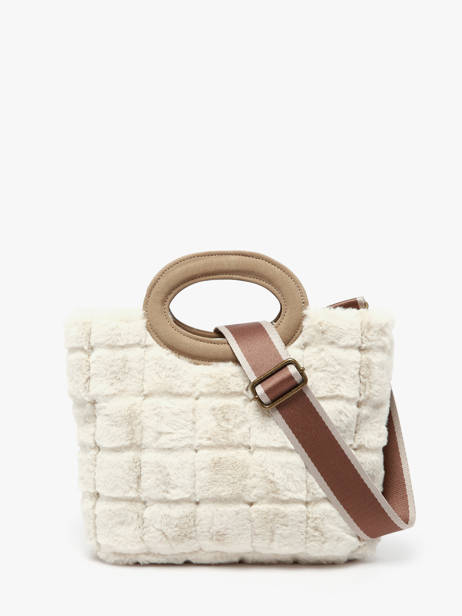 Sac Porté épaule Quadri Polyester Le voyage en panier Beige quadri AHP271 vue secondaire 3