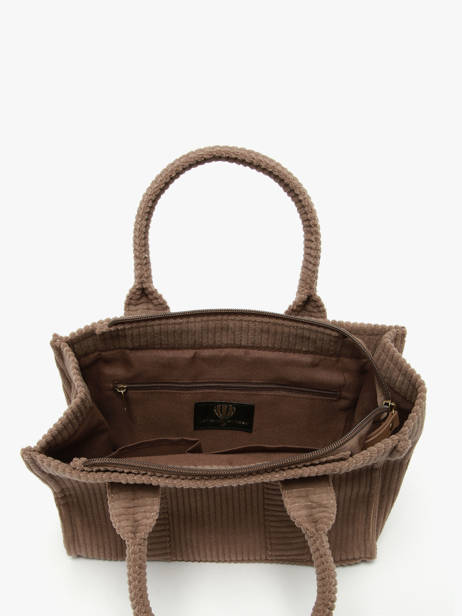 Shoulder Bag Velours Le voyage en panier Brown velours AHP242 other view 3