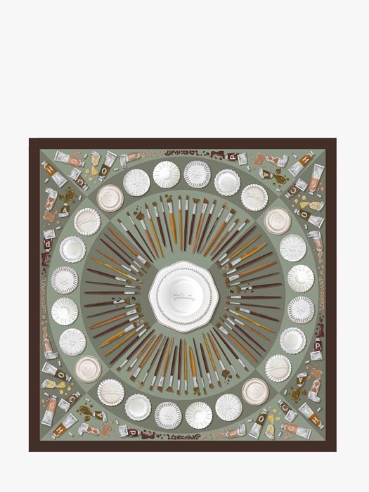 Longchamp Soie gots Scarves Pink