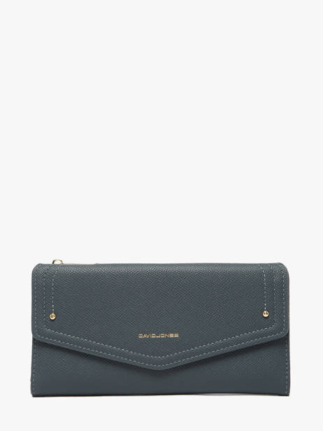 Wallet Saffiano David jones Blue saffiano P164