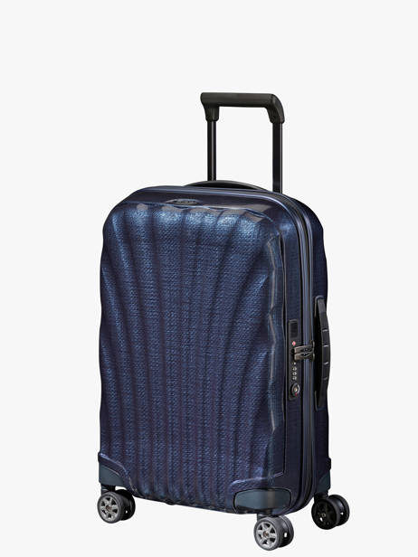 Expandable Cabin Luggage Samsonite Blue c-lite CS2007 other view 3