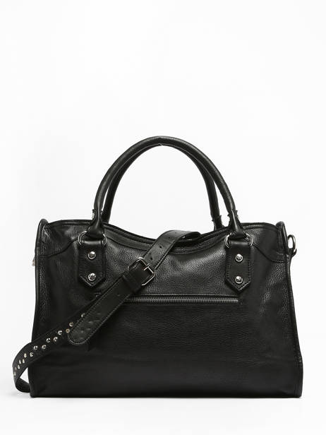 Sac Porté Main Cuir Basilic pepper Noir glam BGLA22 vue secondaire 5