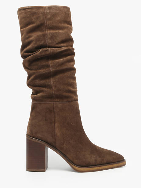 Heeled Boots In Leather Alpe Brown women 52191133