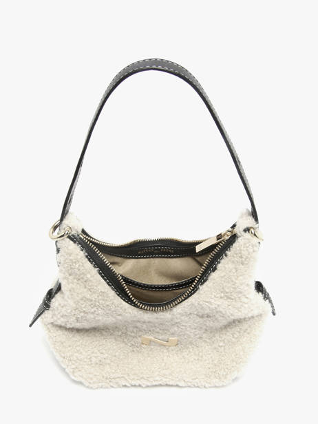 Shearling Leather Sam Crossbody Bag Nathan baume Beige vogue S other view 3