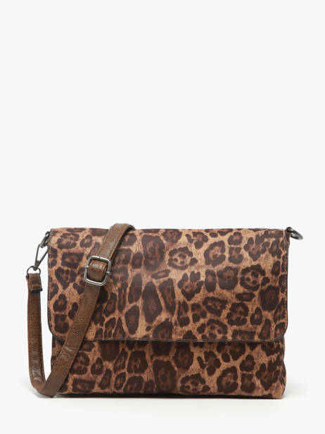 Shoulder Bag Leopard Miniprix Brown leopard L