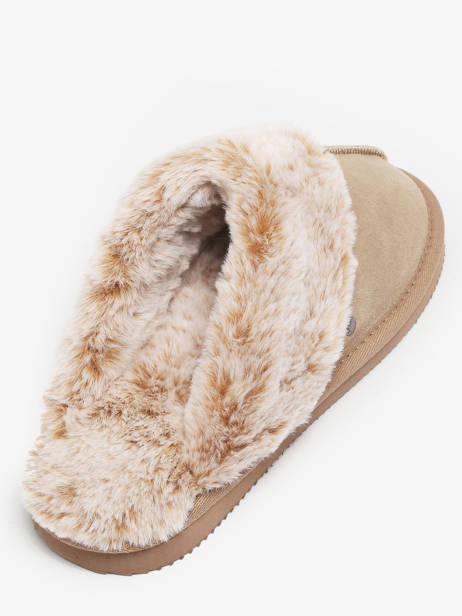 Slippers Isotoner Beige women 97282 other view 2