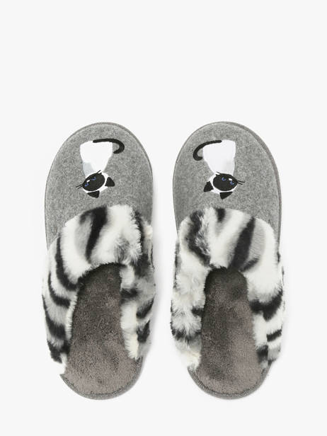 Chaussons Isotoner Gris women 97357