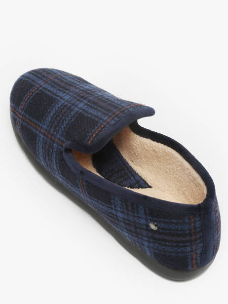 Slippers Isotoner Blue men 98121 other view 2