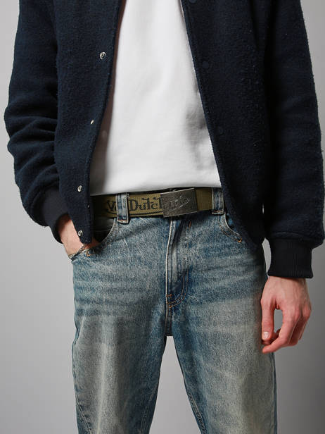 Adjustable Belt Nylon Von dutch Green belt NYLON other view 1