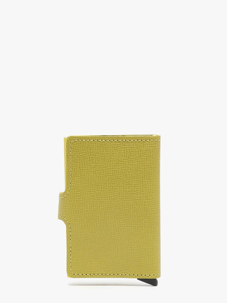 Card Holder Leather Secrid Yellow crisple MC other view 3