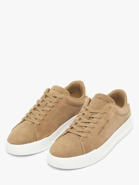 Sneakers In Leather Tommy hilfiger Brown men 5716AEI other view 1