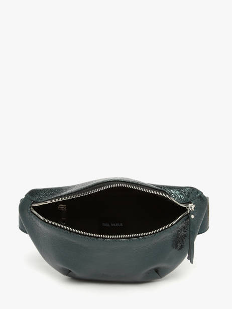 Leather La Banane Minuit Belt Bag Paul marius Green minuit BANANMIN other view 3