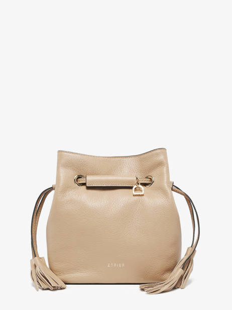Small Leather Tradition Bucket Bag Etrier Beige tradition ETRA004S