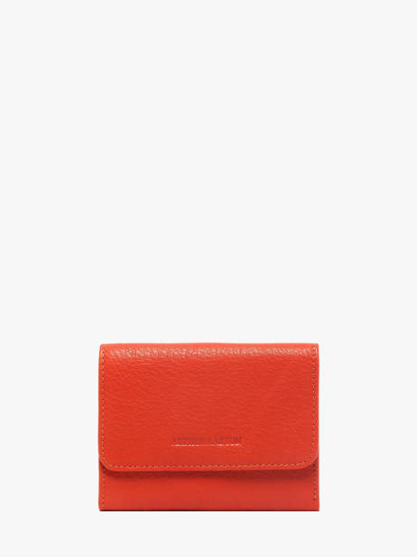 Coin Purse Leather Arthur & aston Orange ange 316