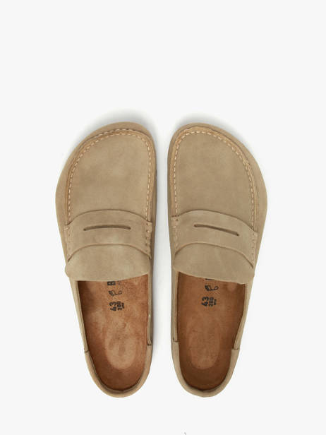 Moccasins Naples In Leather Birkenstock Brown men 1029675 other view 3