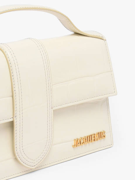 Preloved Leather Grand Bambino Crossbody Bag Jacquemus White second life 1567341 other view 2