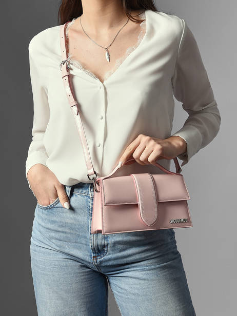 Preloved Leather Grand Bambino Crossbody Bag Jacquemus Pink second life 1565547 other view 1