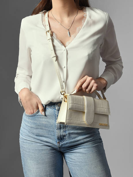 Preloved Leather Grand Bambino Crossbody Bag Jacquemus White second life 1567341 other view 1