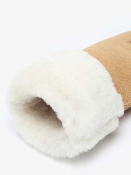 Gants Isotoner Marron women gloves 68667 vue secondaire 1