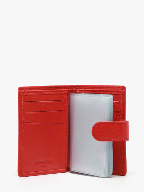 Card Holder Confort Leather Hexagona Red confort 467254 other view 1